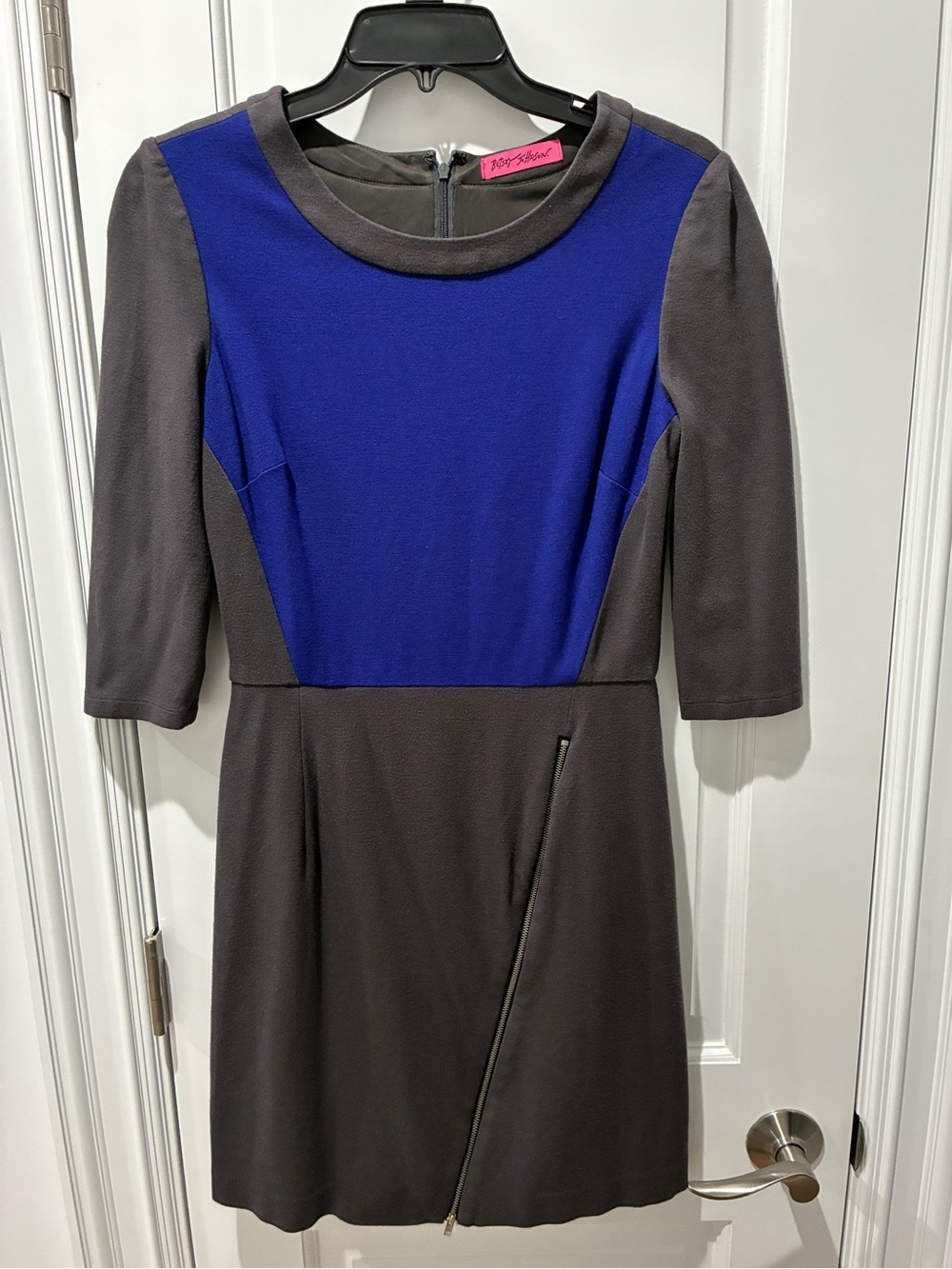 EUC Vintage Betsy Johnson 2000s (Main Line Pink Label) Color Block Sheath Dress